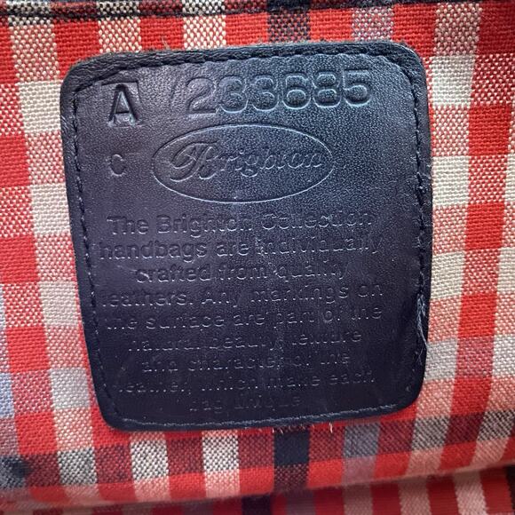 Brighton Black Crocodile Leather Handbag Medium Shoulder Bag Silver Hardware‎ - Picture 12 of 16